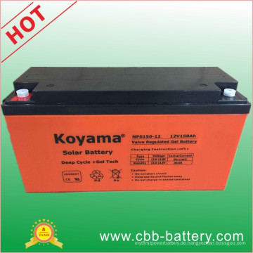 12V 150ah Solar Tiefe Zyklus Gel Batterie